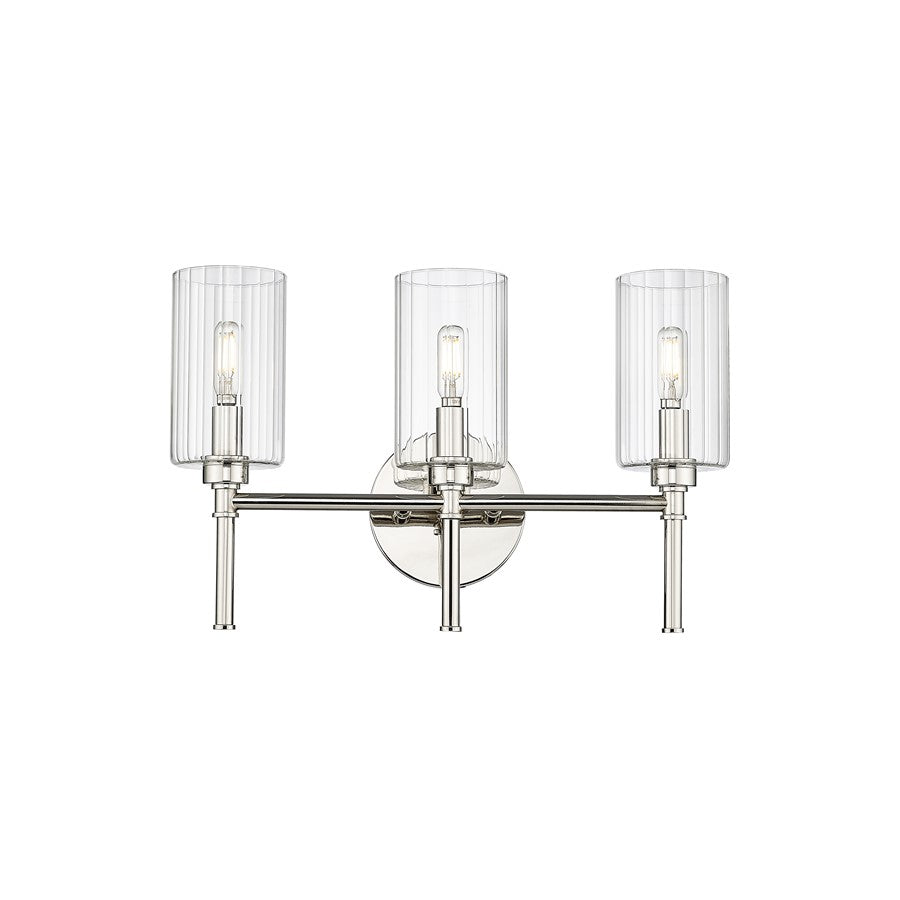 Millennium Lighting Chastine 3Lt Vanity, Polished Nickel - 9923-PN