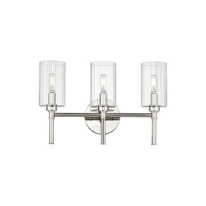 Millennium Lighting Chastine 3Lt Vanity, Polished Nickel - 9923-PN