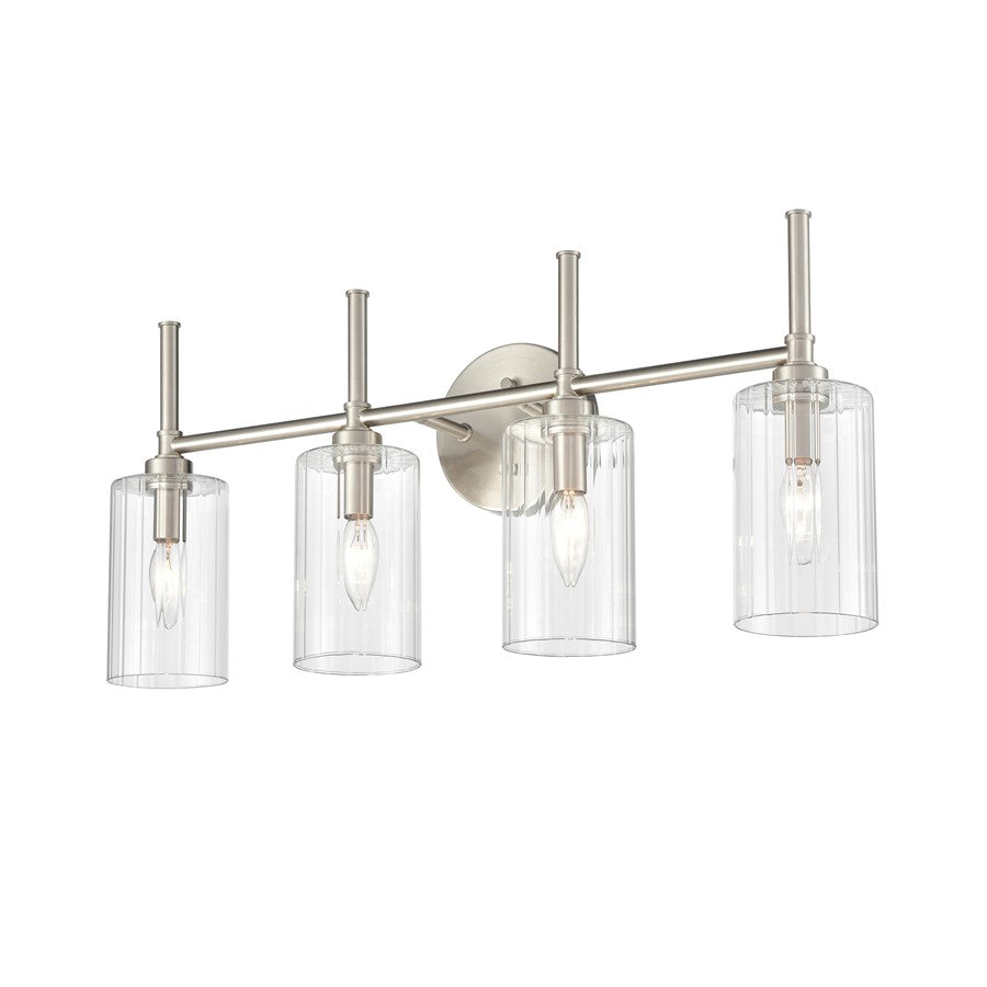 Millennium Lighting Chastine 4Lt Vanity, Brushed Nickel