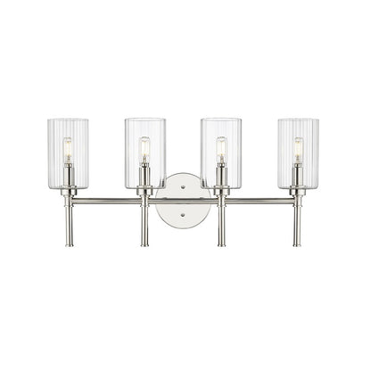 Millennium Lighting Chastine 4Lt Vanity, Polished Nickel - 9924-PN