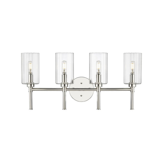 Millennium Lighting Chastine 4Lt Vanity, Polished Nickel - 9924-PN