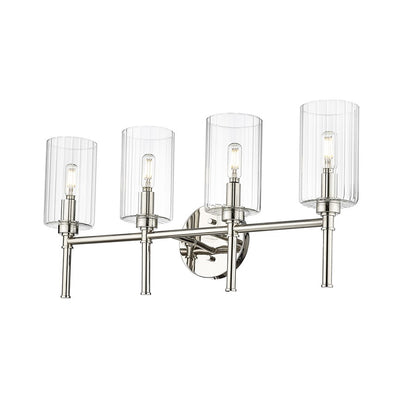 Millennium Lighting Chastine 4Lt Vanity, Polished Nickel