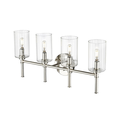 Millennium Lighting Chastine 4Lt Vanity, Polished Nickel