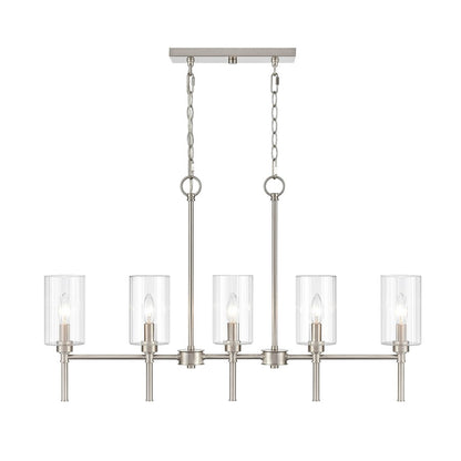 Millennium Lighting Chastine 5Lt 36" Chandelier, Brushed Nickel - 9925-BN