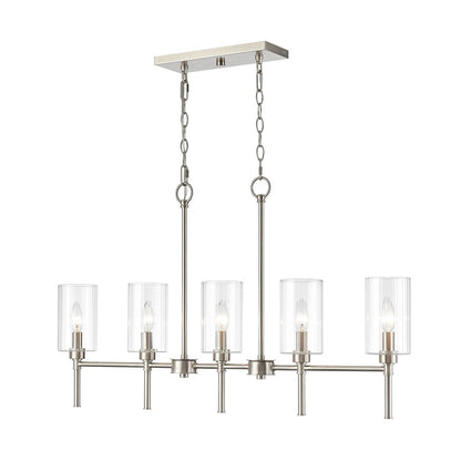 Millennium Lighting Chastine 5Lt 36" Chandelier, Brushed Nickel