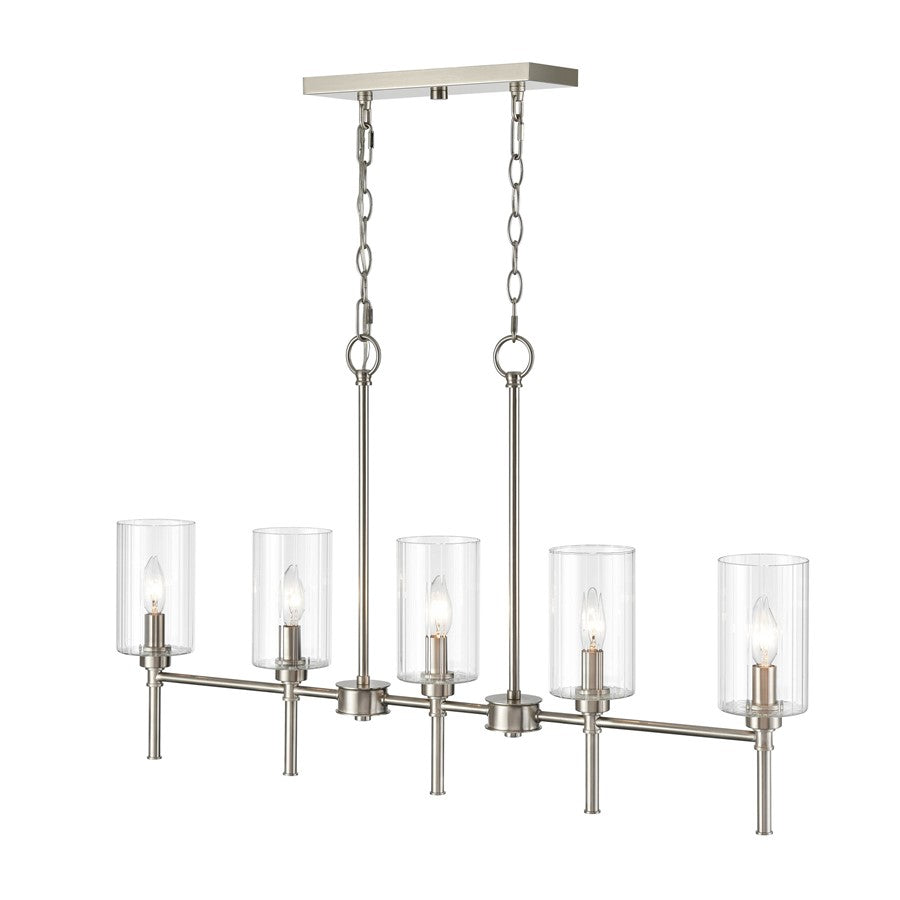 Millennium Lighting Chastine 5Lt 36" Chandelier, Brushed Nickel