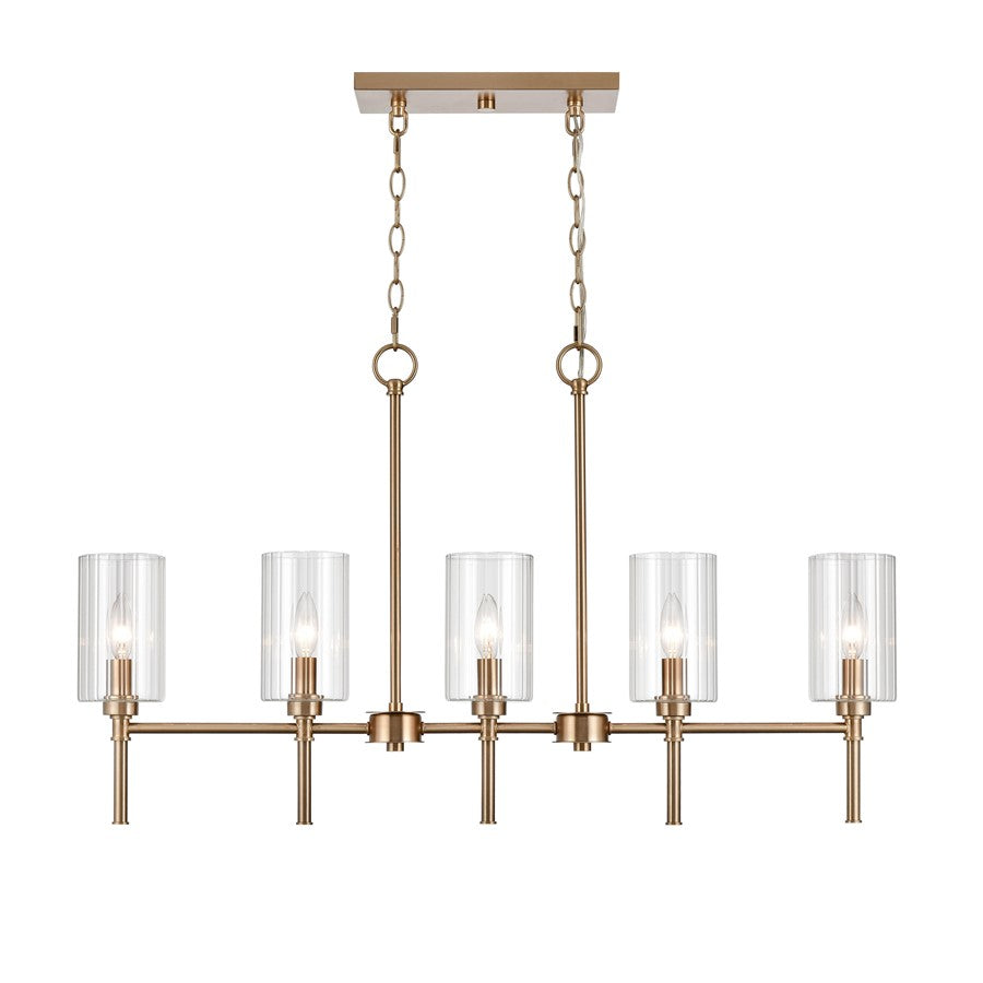 Millennium Lighting Chastine 5Lt 36" Chandelier, Modern Gold - 9925-MG