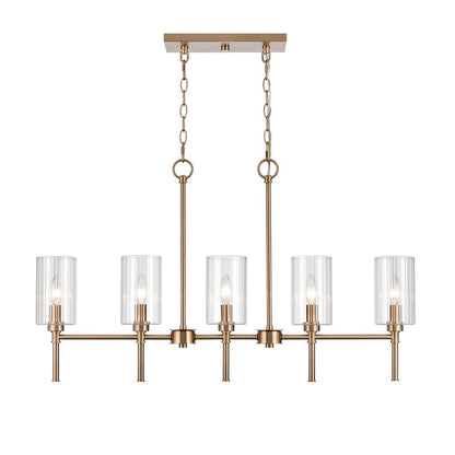 Millennium Lighting Chastine 5Lt 36" Chandelier, Modern Gold - 9925-MG