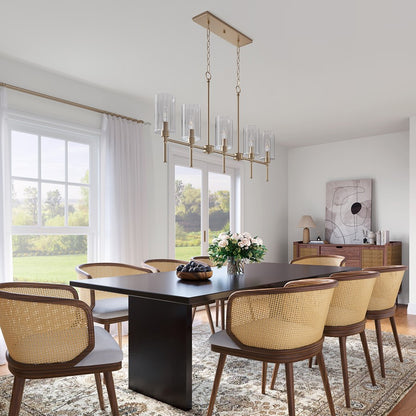 Millennium Lighting Chastine 5Lt 36" Chandelier, Modern Gold