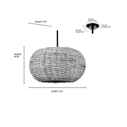 Millennium Lighting Bemo 1Lt Pendant, Oiled Bronze