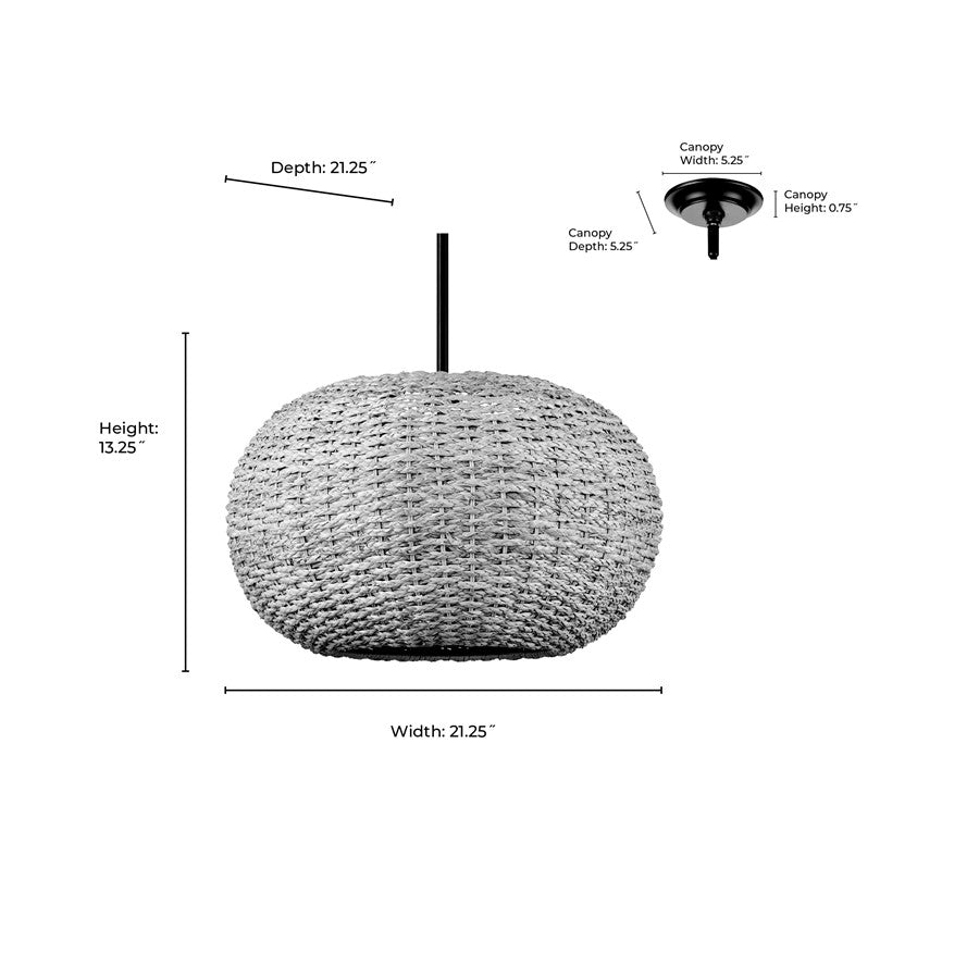 Millennium Lighting Bemo 3Lt Pendant, Oiled Bronze