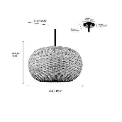 Millennium Lighting Bemo 3Lt Pendant, Oiled Bronze