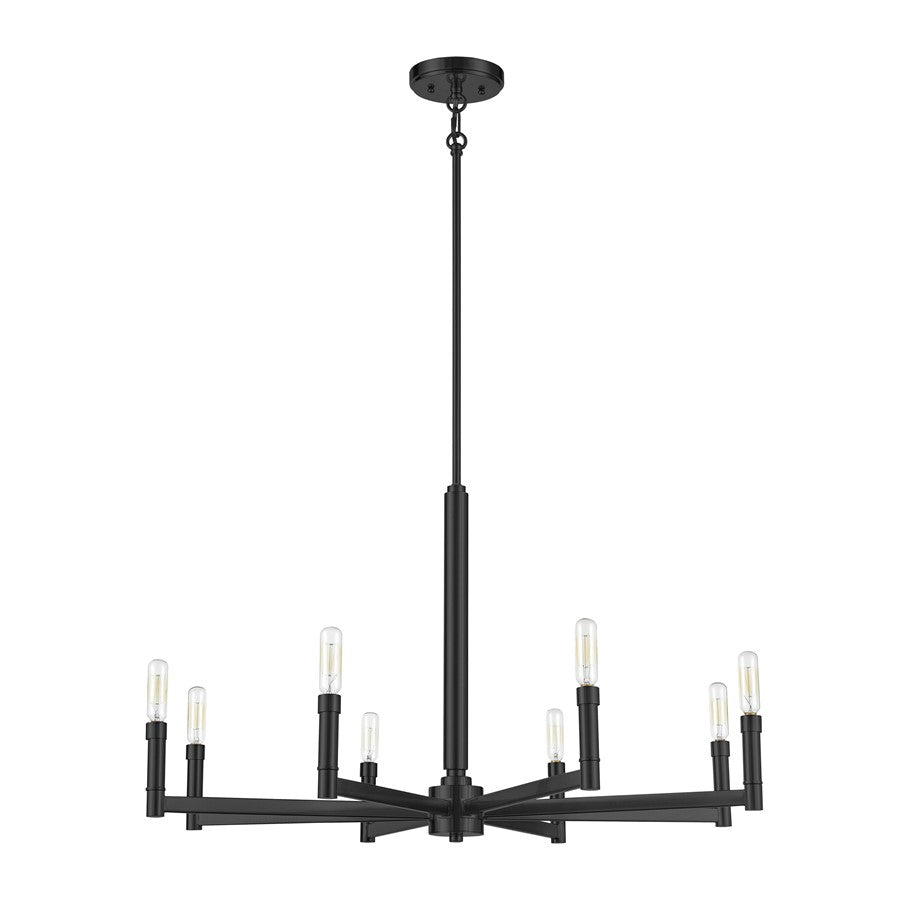 Millennium Lighting Daxley 8Lt Chandelier, Black - 99702-MB