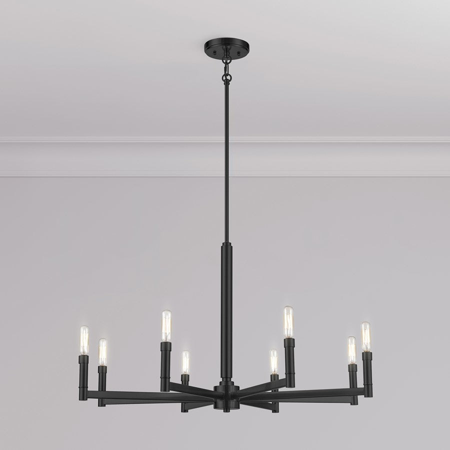 Millennium Lighting Daxley 8Lt Chandelier, Black
