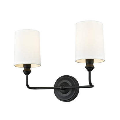Millennium Lighting Leena 2Lt Vanity, Black