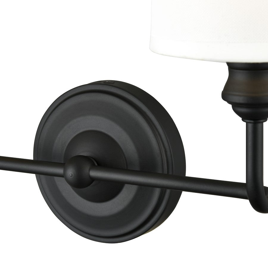 Millennium Lighting Leena 2Lt Vanity, Black