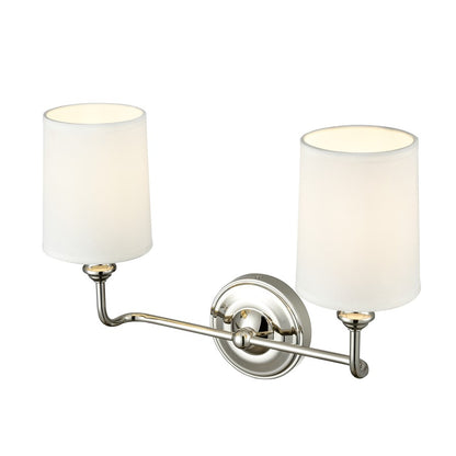 Millennium Lighting Leena 2Lt Vanity, Polished Nickel