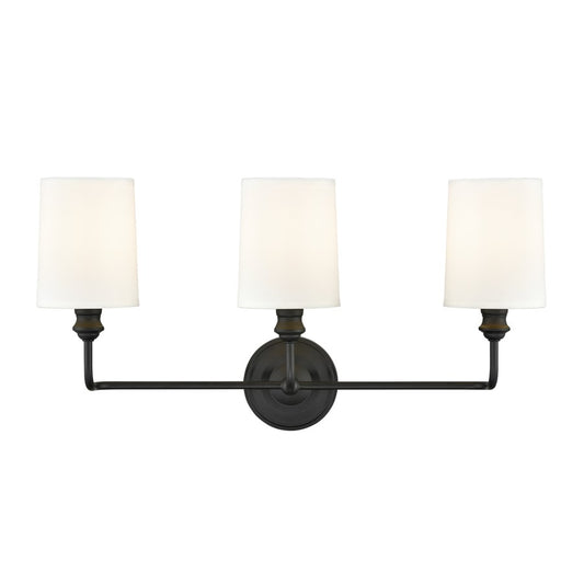 Millennium Lighting Leena 3Lt Vanity, Black - 99803-MB