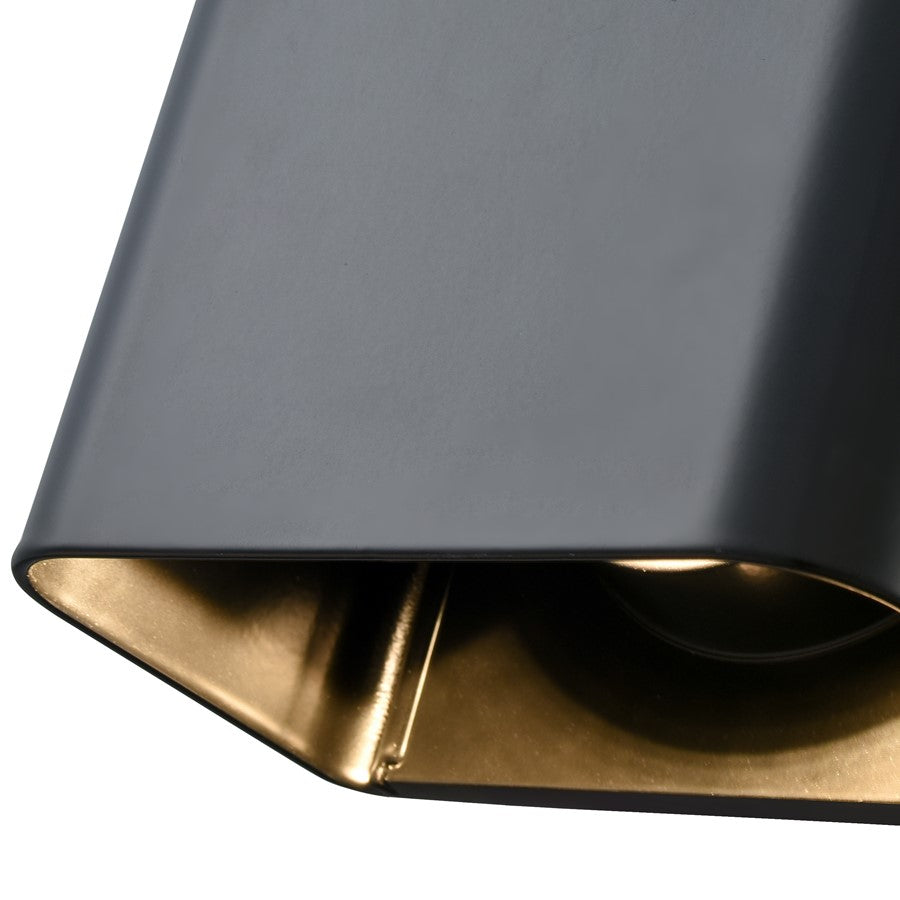 Millennium Lighting Outdoor 5" Wall Sconce, Black/Acrylic