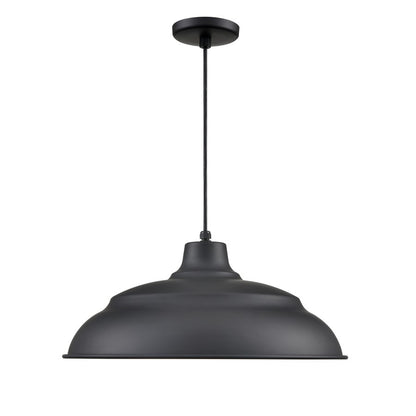 Millennium R Series 1Lt Cord Hung Aluminum Warehouse, Satin Black