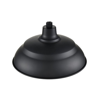 Millennium R Series 1Lt 17" Aluminum Warehouse Shade, Satin Black