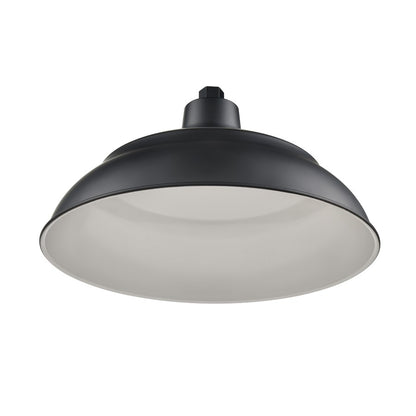 Millennium R Series 1Lt 17" Aluminum Warehouse Shade, Satin Black