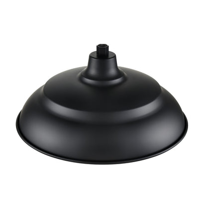 Millennium R Series 1Lt 20" Aluminum Warehouse Shade, Satin Black