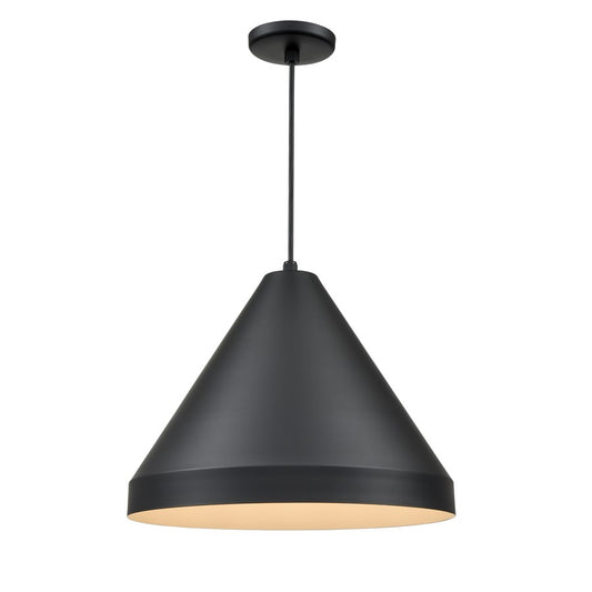 Millennium Lighting R Series 1Lt 17" Cord Hung Cone, Satin Black - RCC17-SB