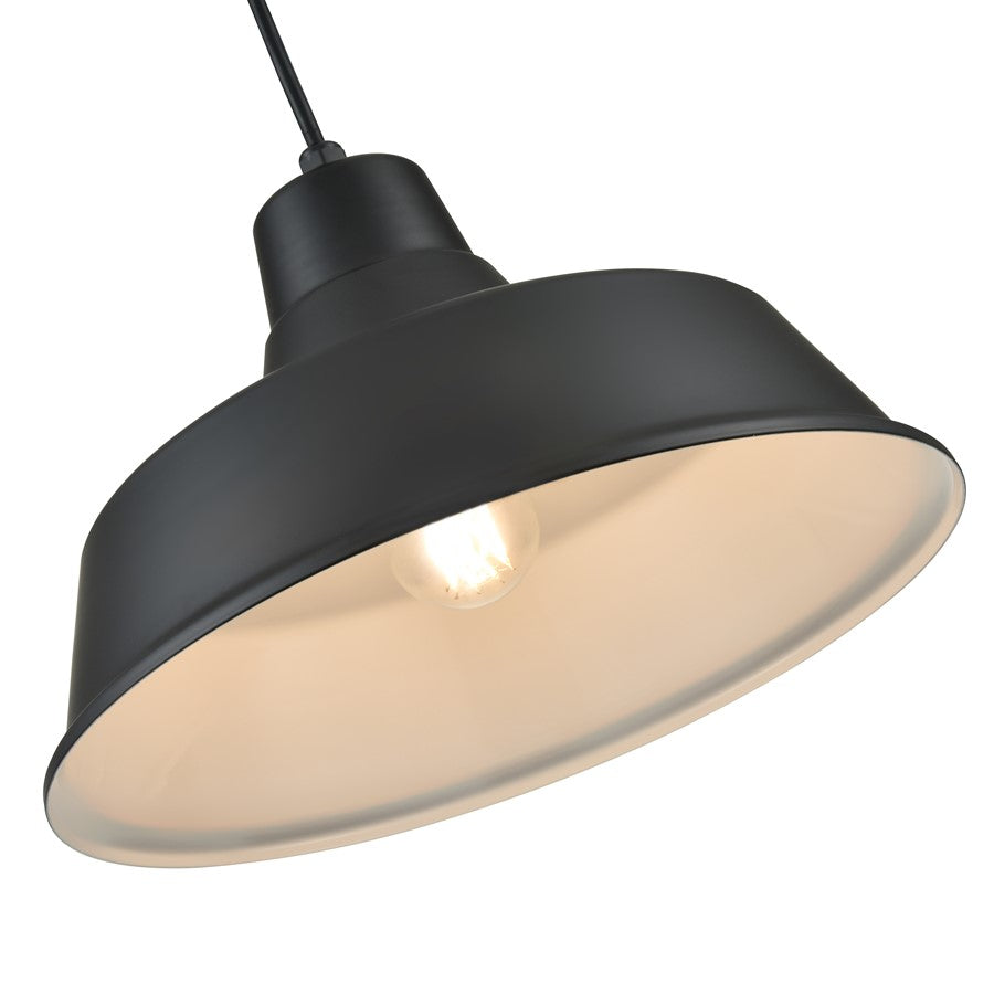 Millennium R Series 1Lt 14" Cord Hung Classic Warehouse, Black