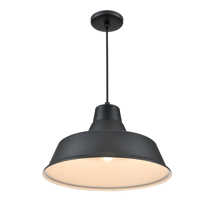 Millennium R Series 1Lt 17" Cord Hung Classic Warehouse, Black