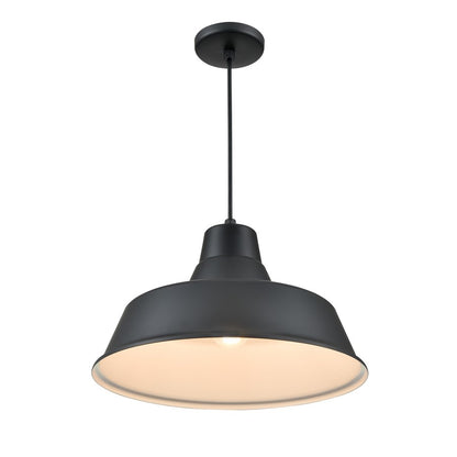 Millennium R Series 1Lt 17" Cord Hung Classic Warehouse, Black