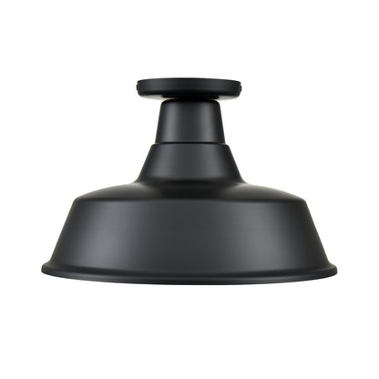 Millennium Lighting R Series 1Lt 14" Semi Flush Mount, Satin Black