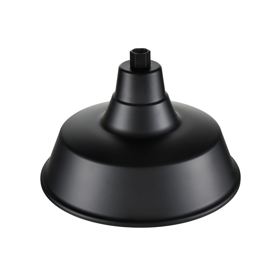 Millennium R Series 1Lt 14" Classic Warehouse Shade, Satin Black