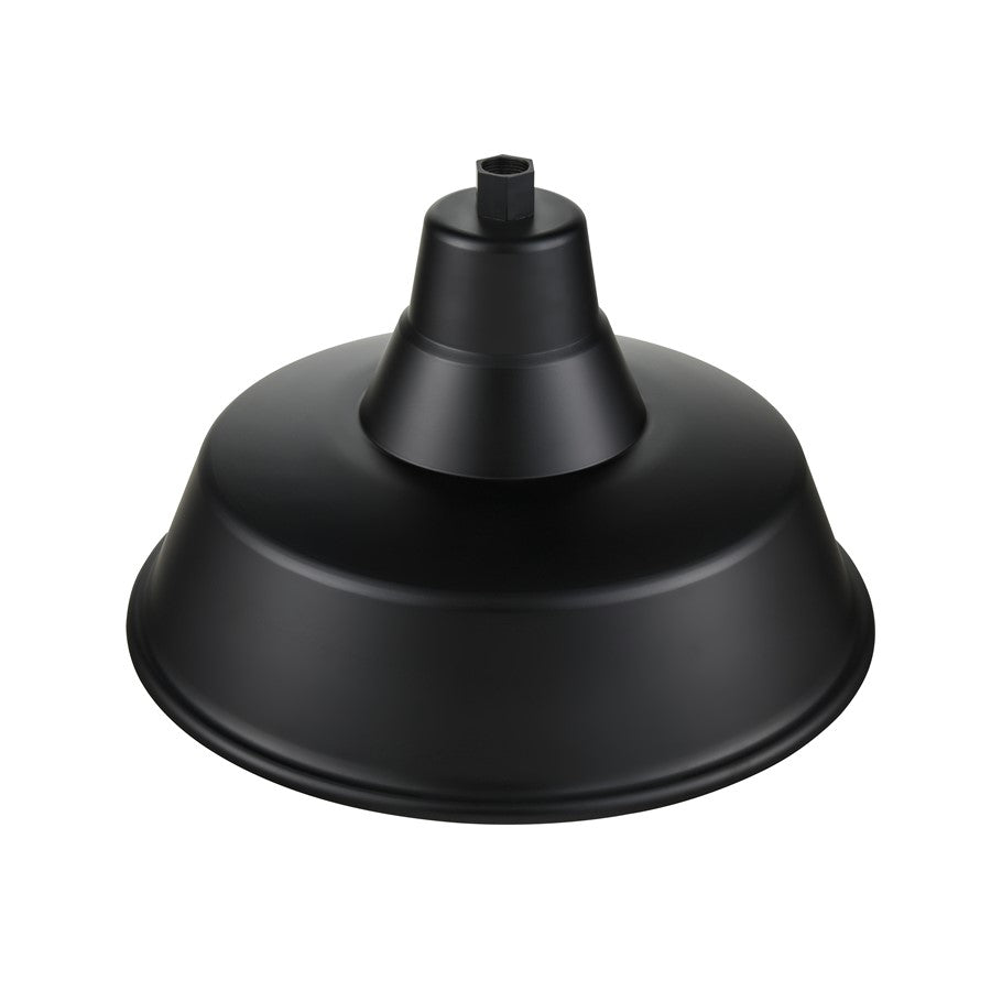 Millennium R Series 1Lt 17" Classic Warehouse Shade, Satin Black