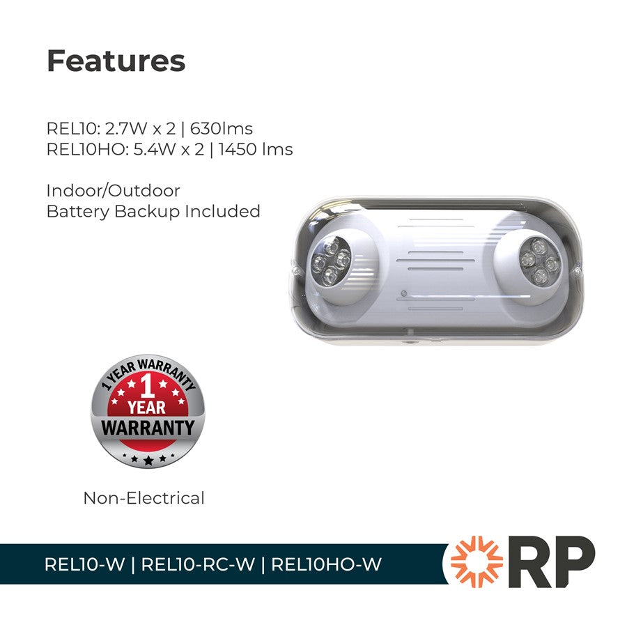 RP Lighting EM Light 120/277V 1450lm, White