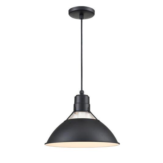 Millennium Lighting R Series 1Lt Cord Hung Glass Cone, Satin Black - RGCC13-SB