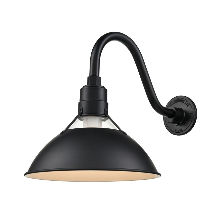 Millennium Lighting R Series 1Lt Glass Cone Shade, Satin Black