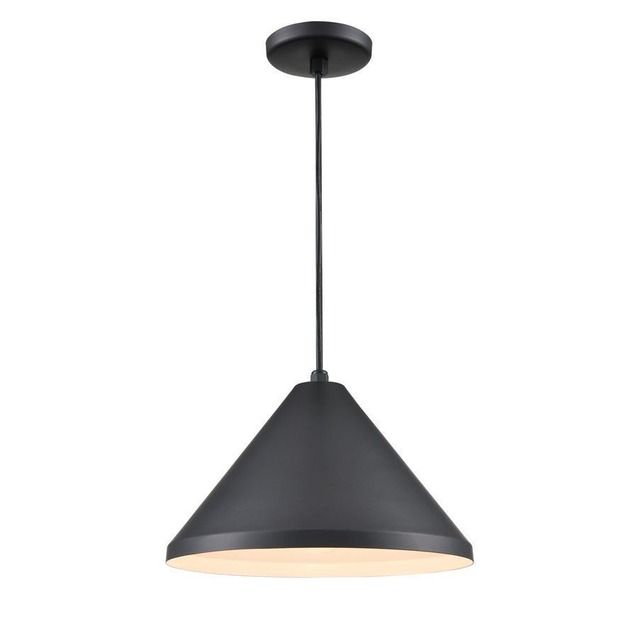 Millennium R Series 1Lt 13" Cord Hung Wide Cone, Satin Black - RWCC13-SB