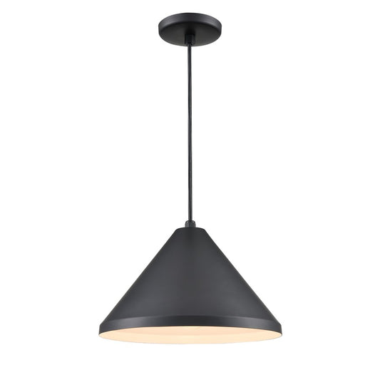 Millennium R Series 1Lt 13" Cord Hung Wide Cone, Satin Black - RWCC13-SB