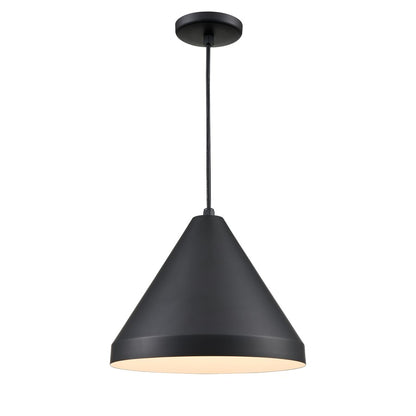Millennium R Series 1Lt 17" Cord Hung Wide Cone, Satin Black - RWCC17-SB