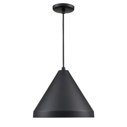 Millennium R Series 1Lt 17" Cord Hung Wide Cone, Satin Black