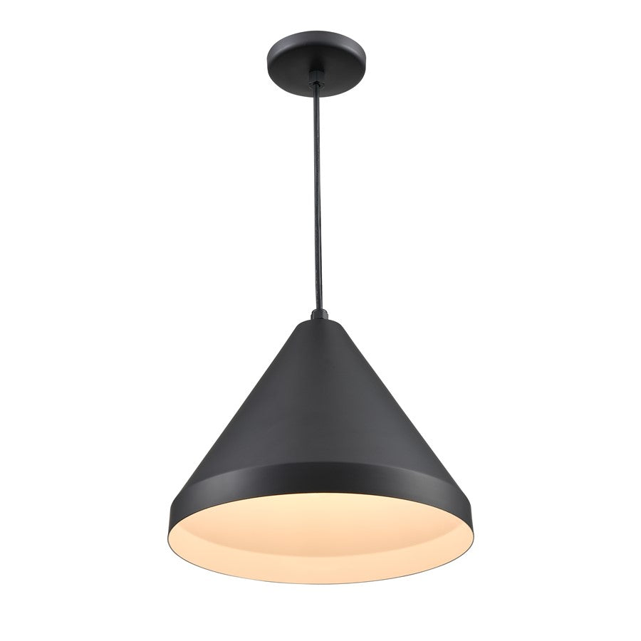 Millennium R Series 1Lt 17" Cord Hung Wide Cone, Satin Black