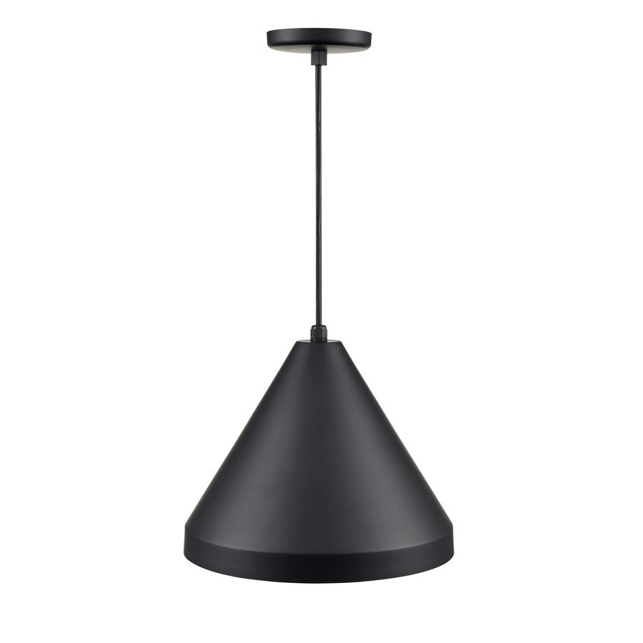 Millennium R Series 1Lt 17" Cord Hung Wide Cone, Satin Black