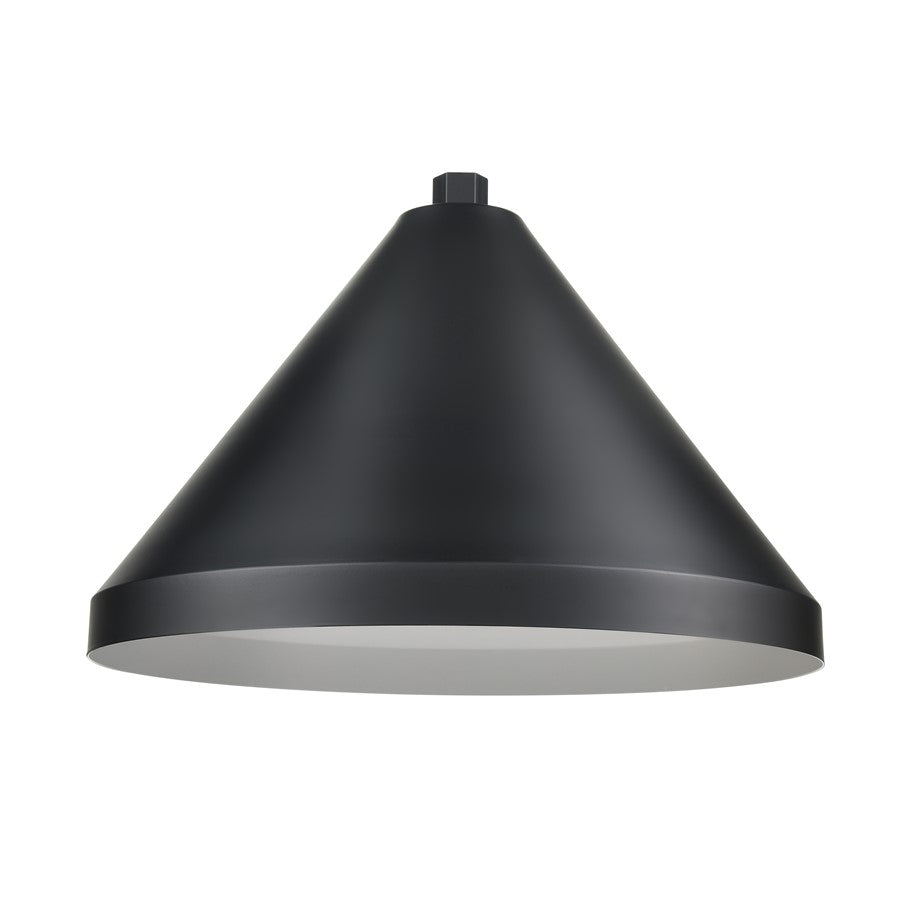 Millennium Lighting R Series 1Lt 17" Wide Cone, Satin Black - RWCS17-SB