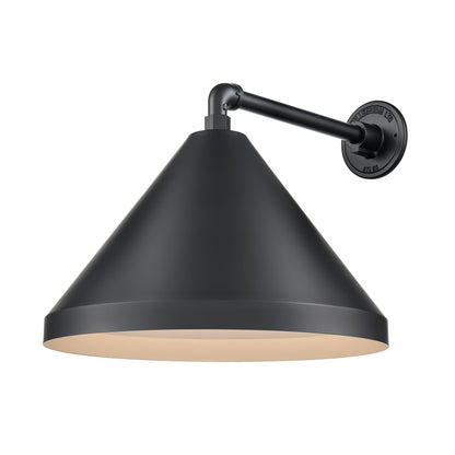 Millennium Lighting R Series 1Lt 17" Wide Cone, Satin Black