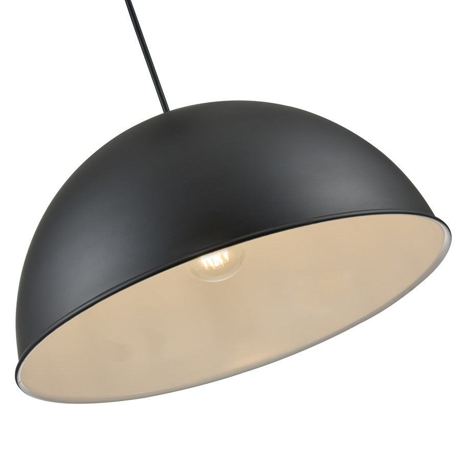 Millennium R Series 1Lt Cord Hung Wide Deep Bowl, Satin Black