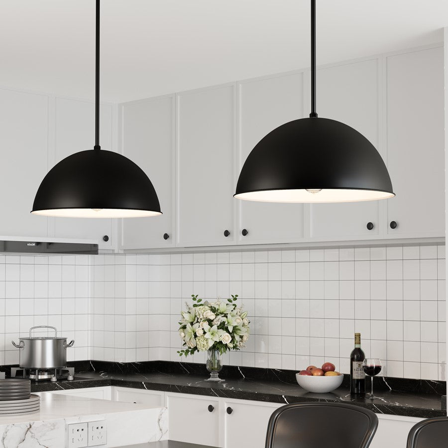 Millennium R Series 1Lt Cord Hung Wide Deep Bowl, Satin Black