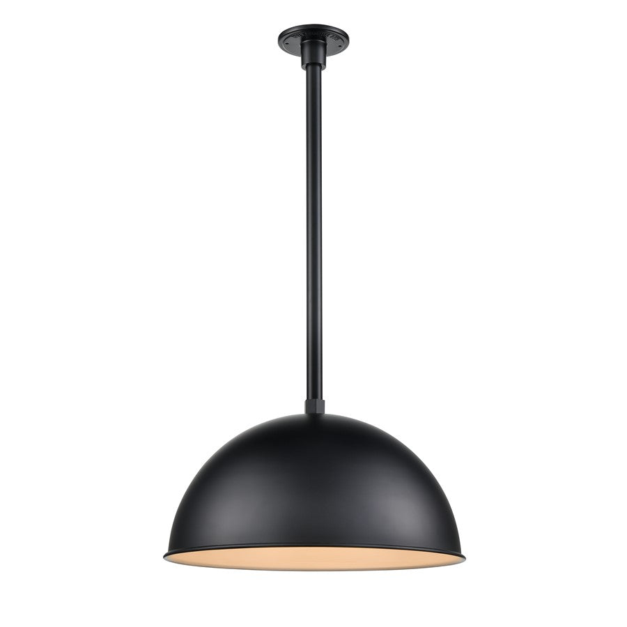 Millennium Lighting R Series 1Lt Wide Deep Bowl, Satin Black
