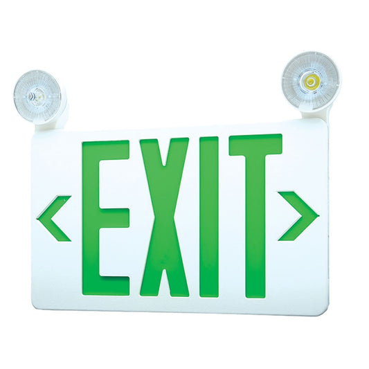 RP Lighting Standard GW Em. Exit 120/277VAC Universal, White - RXEL37-1GW