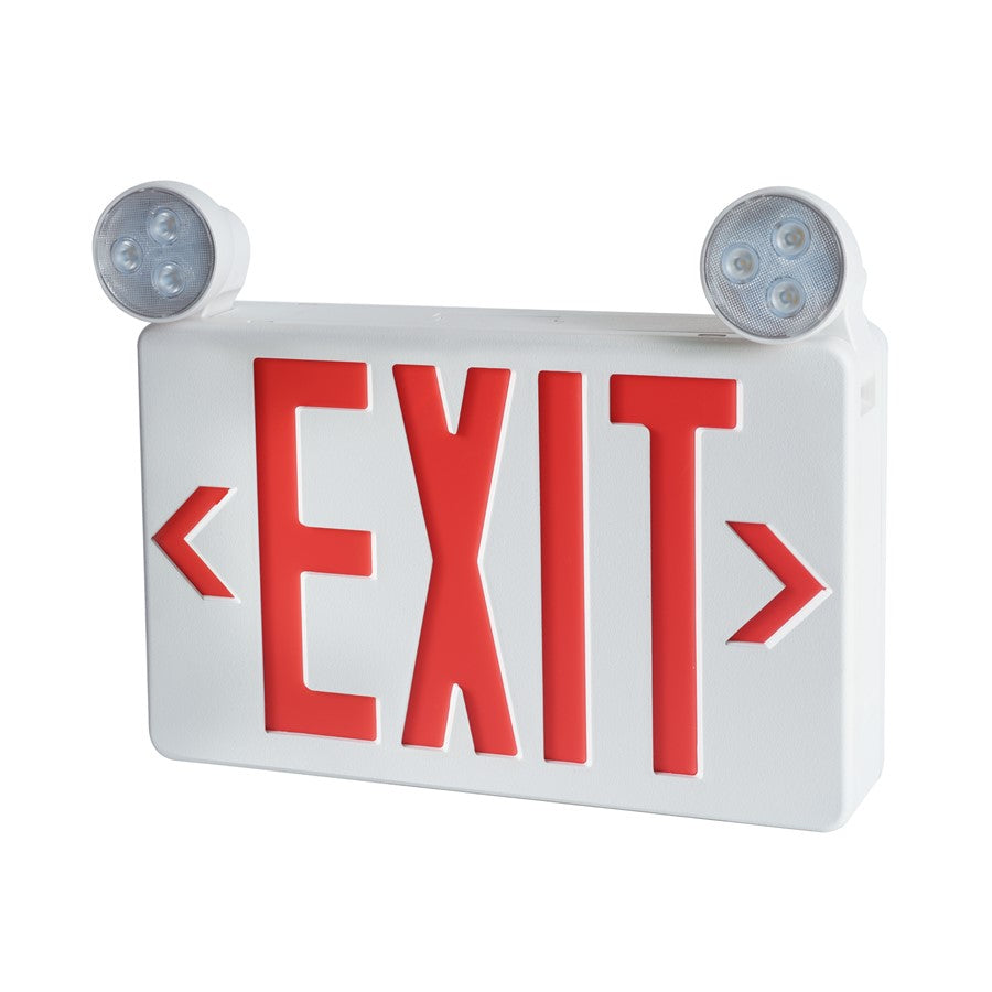 RP Lighting DIS-H/O Em Exit 120/277VAC Universal S/D, White - RXEL40RWSD